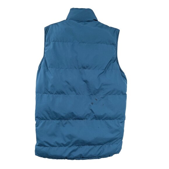 GapKids Puffer Vest Boys XXL Used Reversible Blue Brown - Picture 3 of 14